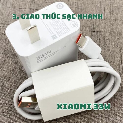 củ, cáp sạc Xiaomi 33w 3