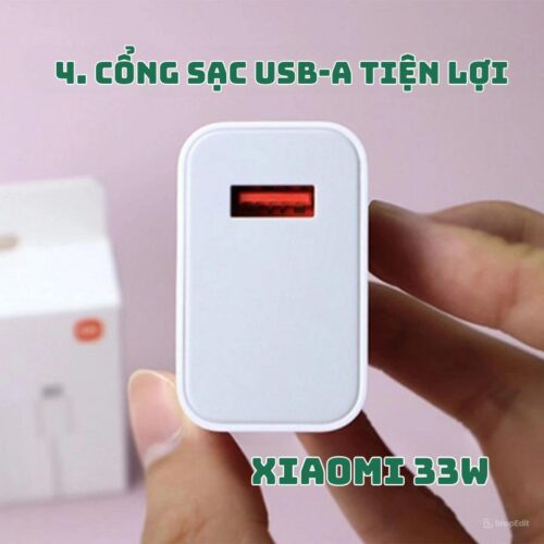 củ, cáp sạc Xiaomi 33w 4