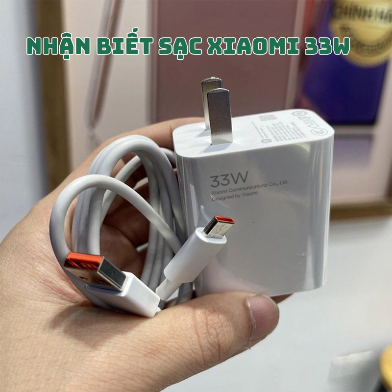 củ, cáp sạc Xiaomi 33w 5