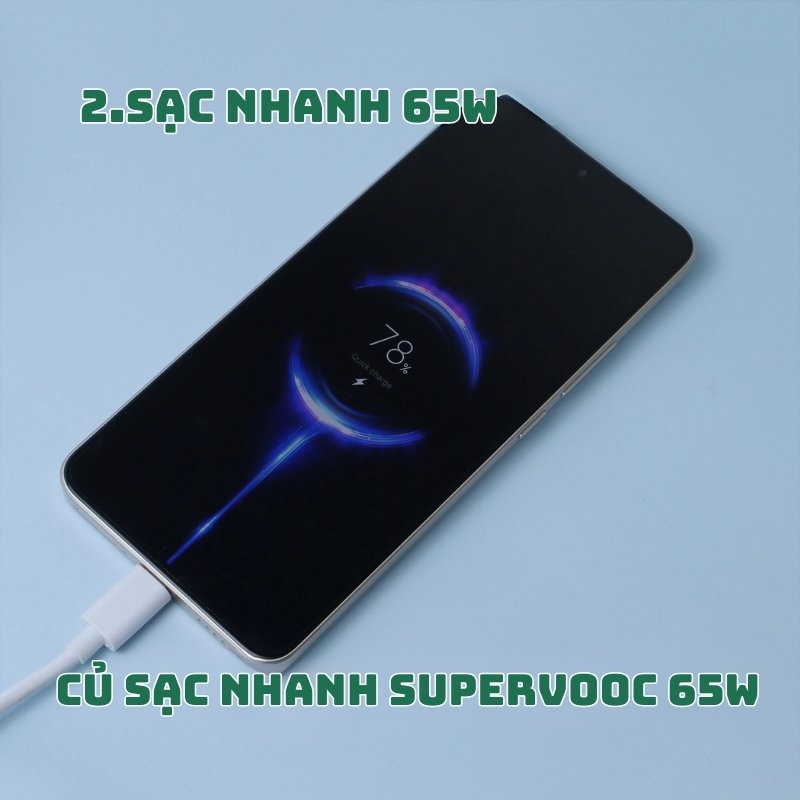 Combo cáp sạc, củ sạc nhanh SuperVOOC 65W 3