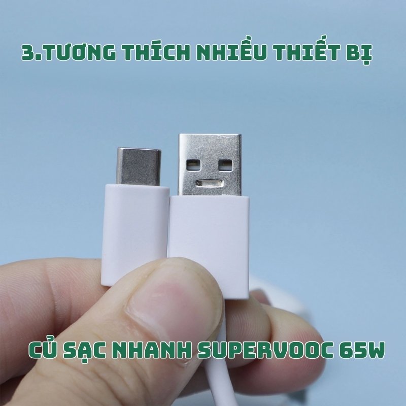 Combo cáp sạc, củ sạc nhanh SuperVOOC 65W 4