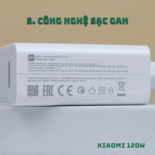 củ, cáp sạc Xiaomi 120W 6