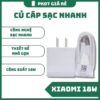 củ, cáp sạc nhanh Xiaomi 18W