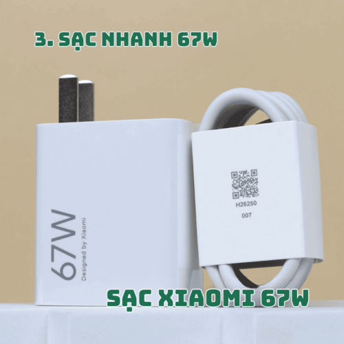 Củ cáp sạc Xiaomi 67W 3