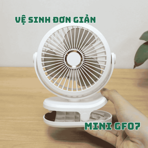 Quạt tích điện mini gf07 6