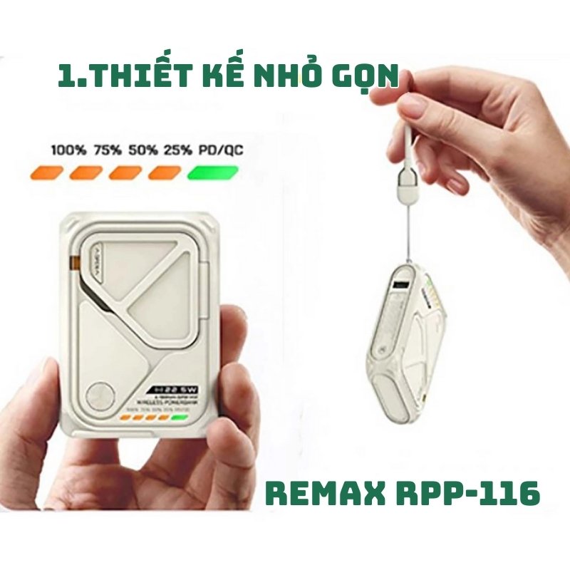 Pin sạc dự phòng Remax RPP-116 10.000 mAh 1