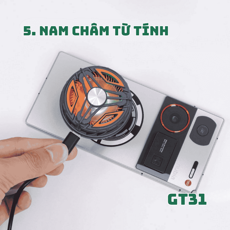 Quạt tản nhiệt điện thoại GT31 5