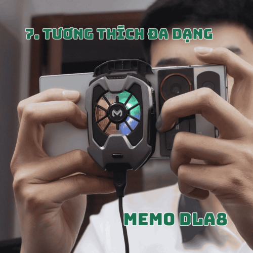 Quạt tản nhiệt điện thoại MEMO DLA8 7