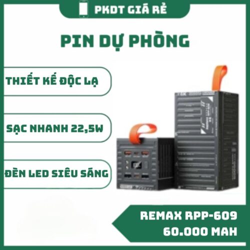 Sạc dự phòng Remax RPP-609 60.000 mAh