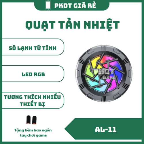 sản phẩm quạt tản nhiệt điện thoại Magnetic Cooler AL-11 hình goc