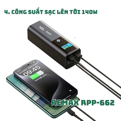 Pin sạc dự phòng Remax RPP-662 25.200 mAh 4